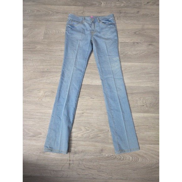 7 For All‎ Mankind The Skinny Blue Jeans Size 14 Stretch - Picture 1 of 8